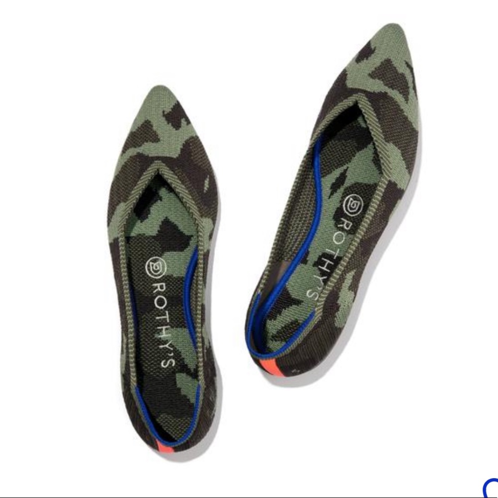 Camo Point Rothys- New in Box